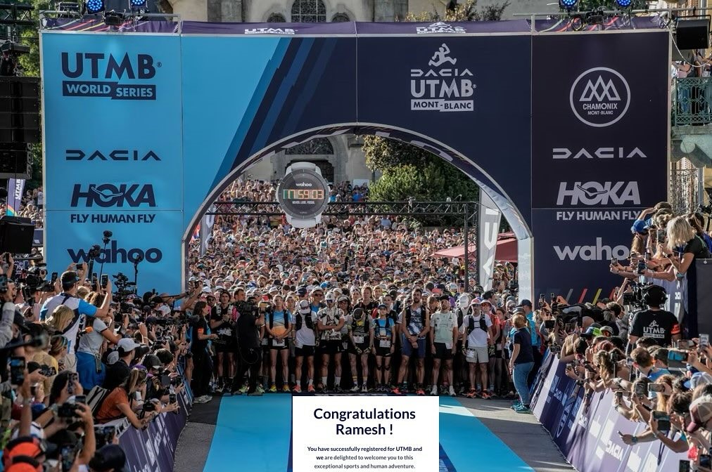 UTMB Mont-Blanc 2024 (Aug 30 – Sep 1, 2024)
